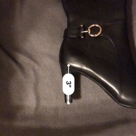 NEW Bandolino black leather knee high boots - Picture 3 of 3